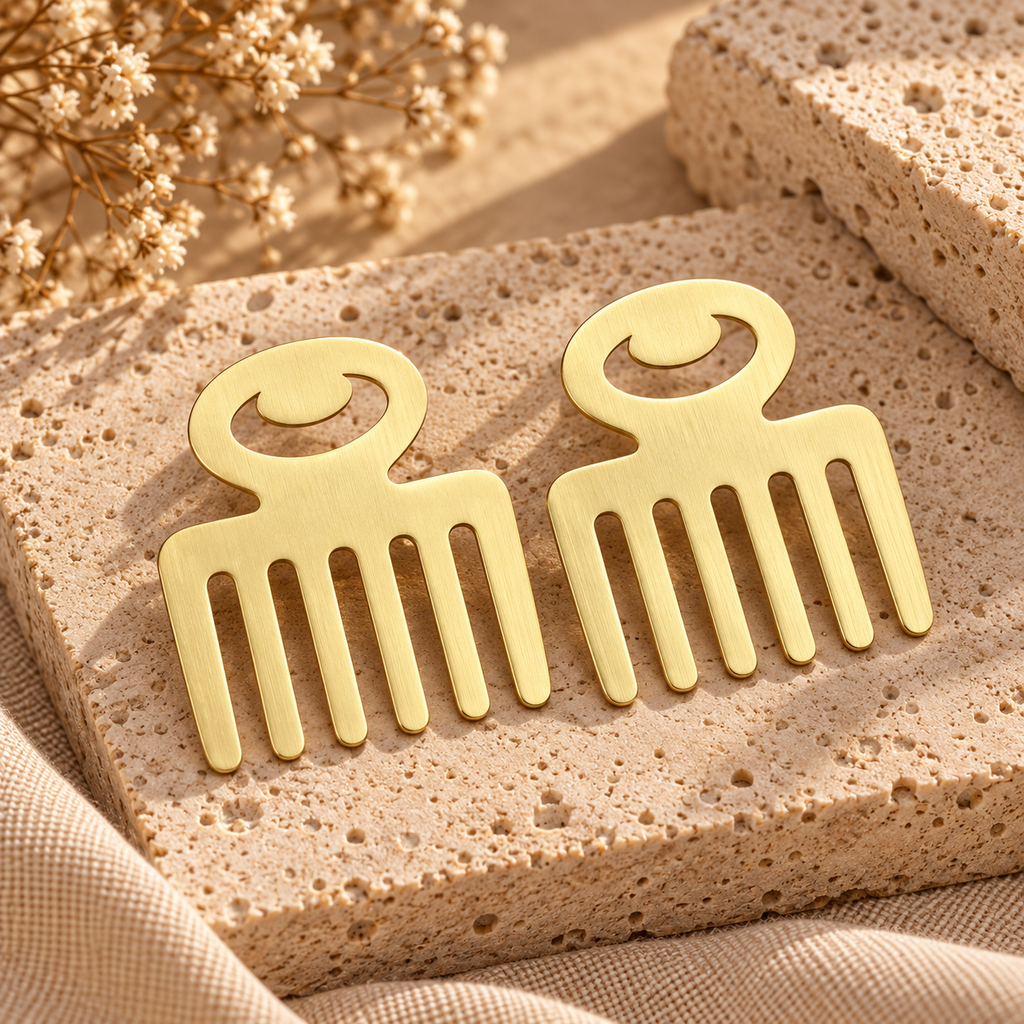 Boucles d'oreilles Peigne Afro