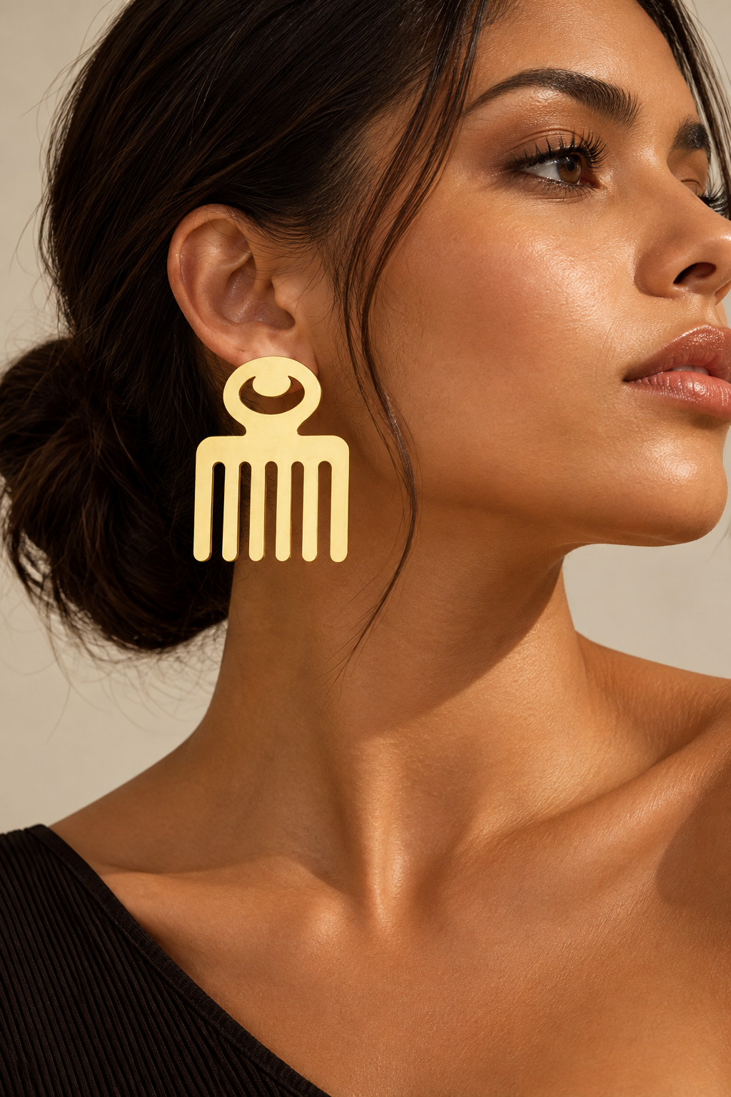 Boucles d'oreilles Peigne Afro